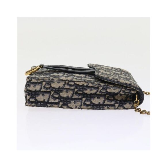 Pre Loved Dior Vintage Oblique Chain Bag Women Beige Clutch Bags - Picture 4 of 8